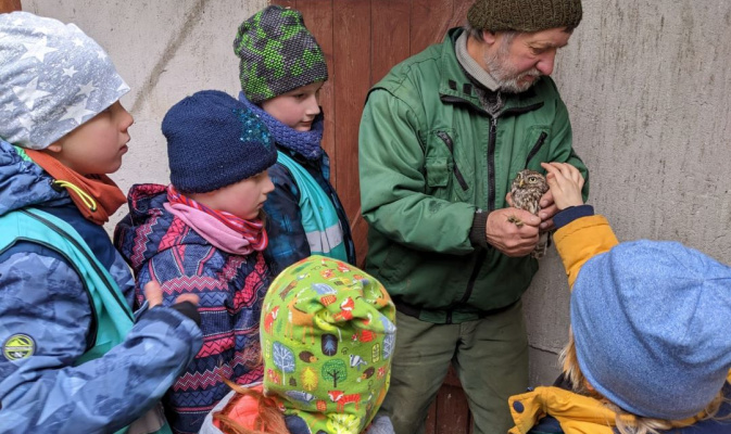 Einem Steinkauz mal von ganz nah! – Foto: Clara Liegau